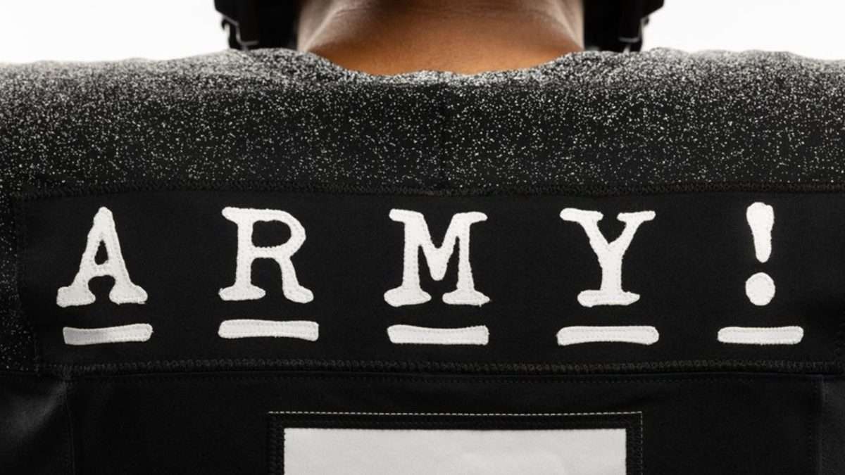 2024 army-navy game uniforms 101st airborne division typography